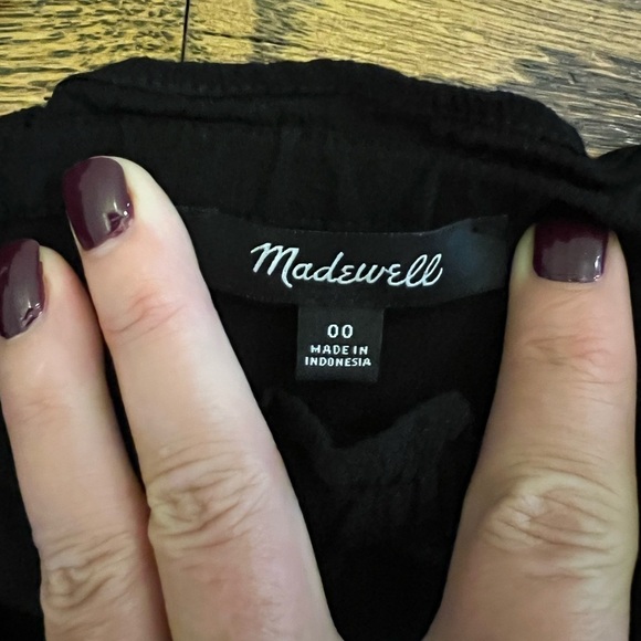 Madewell | Women’s | Smocked | Tank | Jumpsuit | Pockets | Black | Size 00 - Picture 5 of 8